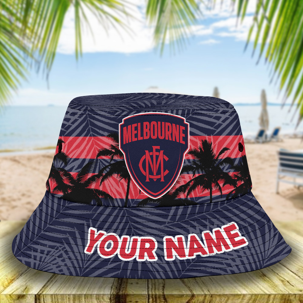 Afl Melbourne Bucket Hat For Fan