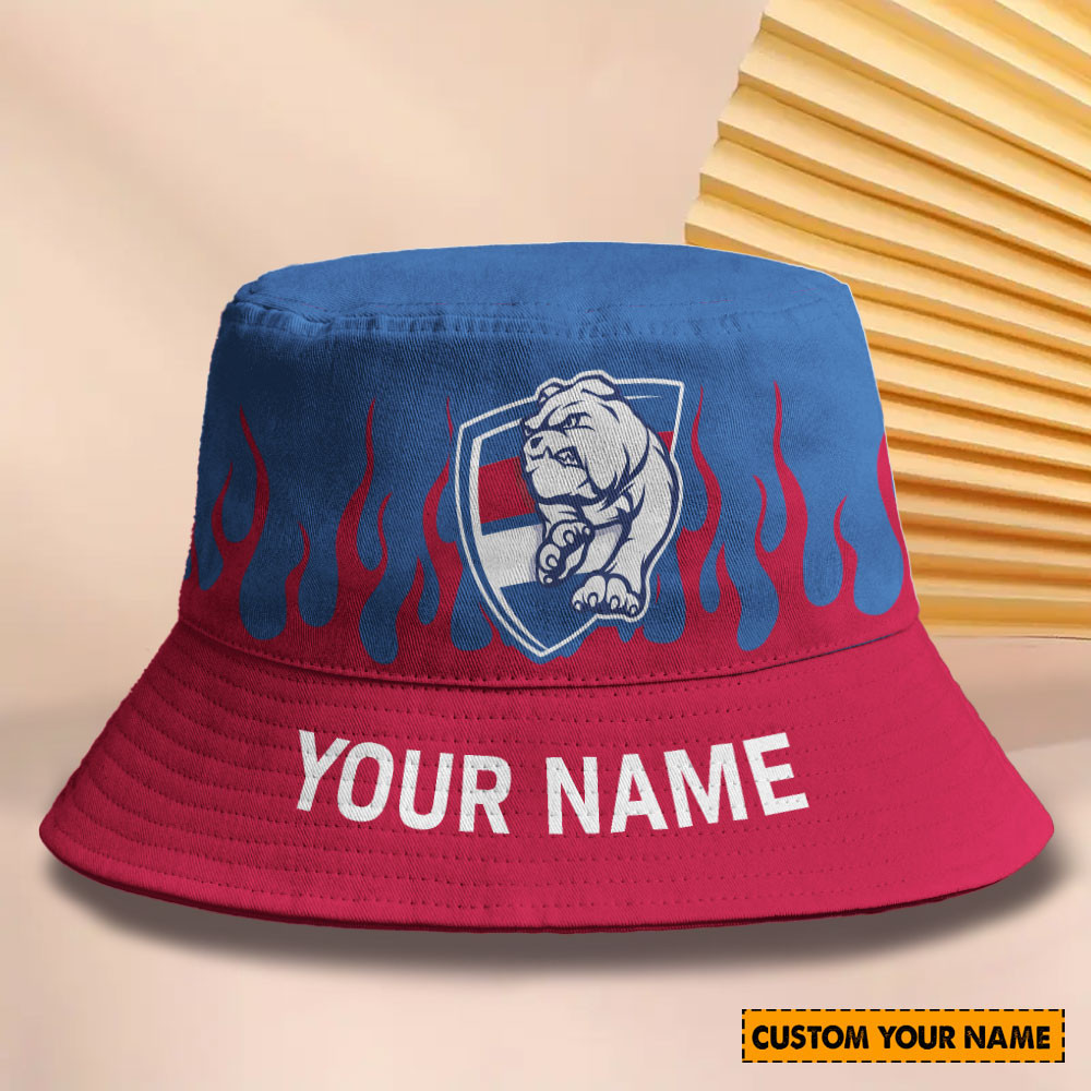 Afl New Personalized Western Bulldogs Bucket Hat For Fan