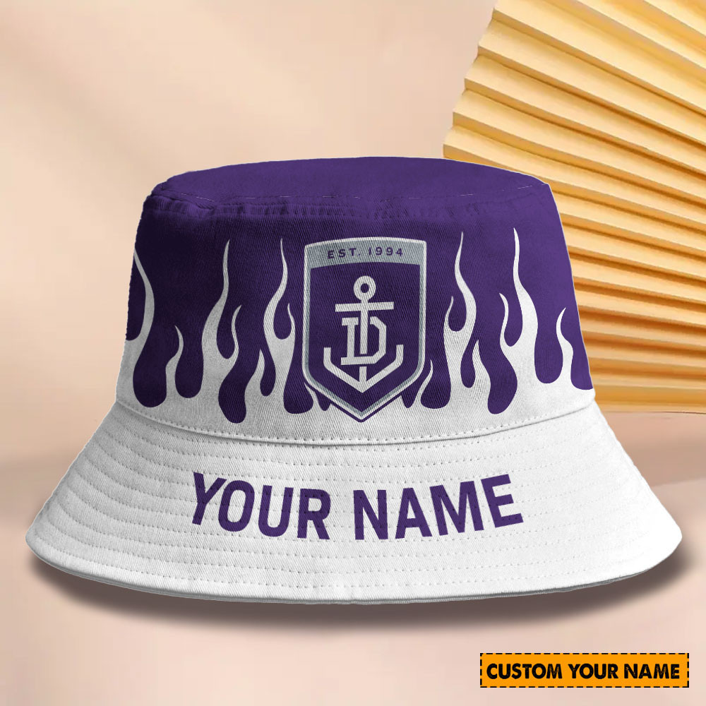 Afl New Personalized Fremantle Bucket Hat For Fan