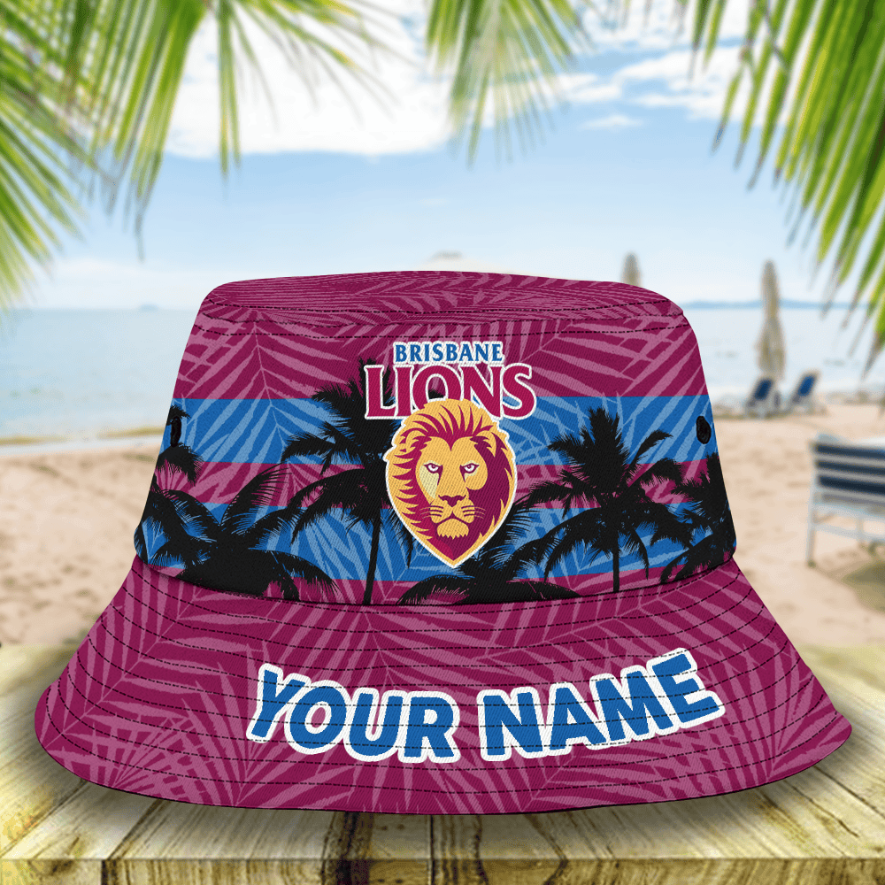 Afl Brisbane Lions Bucket Hat For Fan
