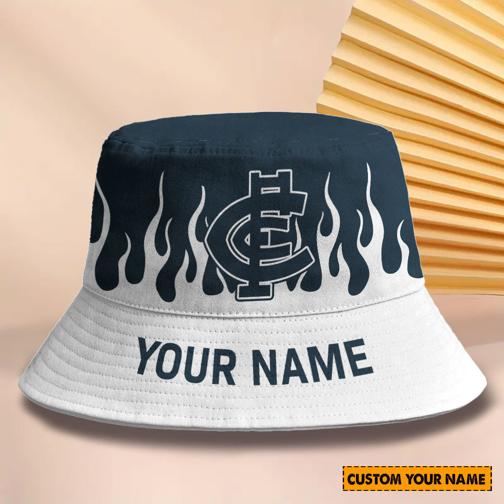 Afl New Personalized Carlton Bucket Hat For Fan