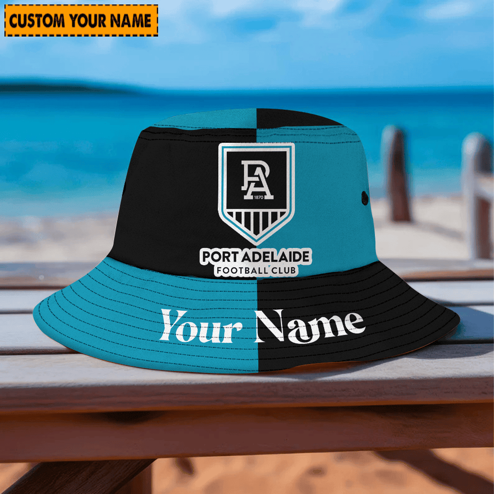 Afl Port Adelaide Bucket Hat For Fan