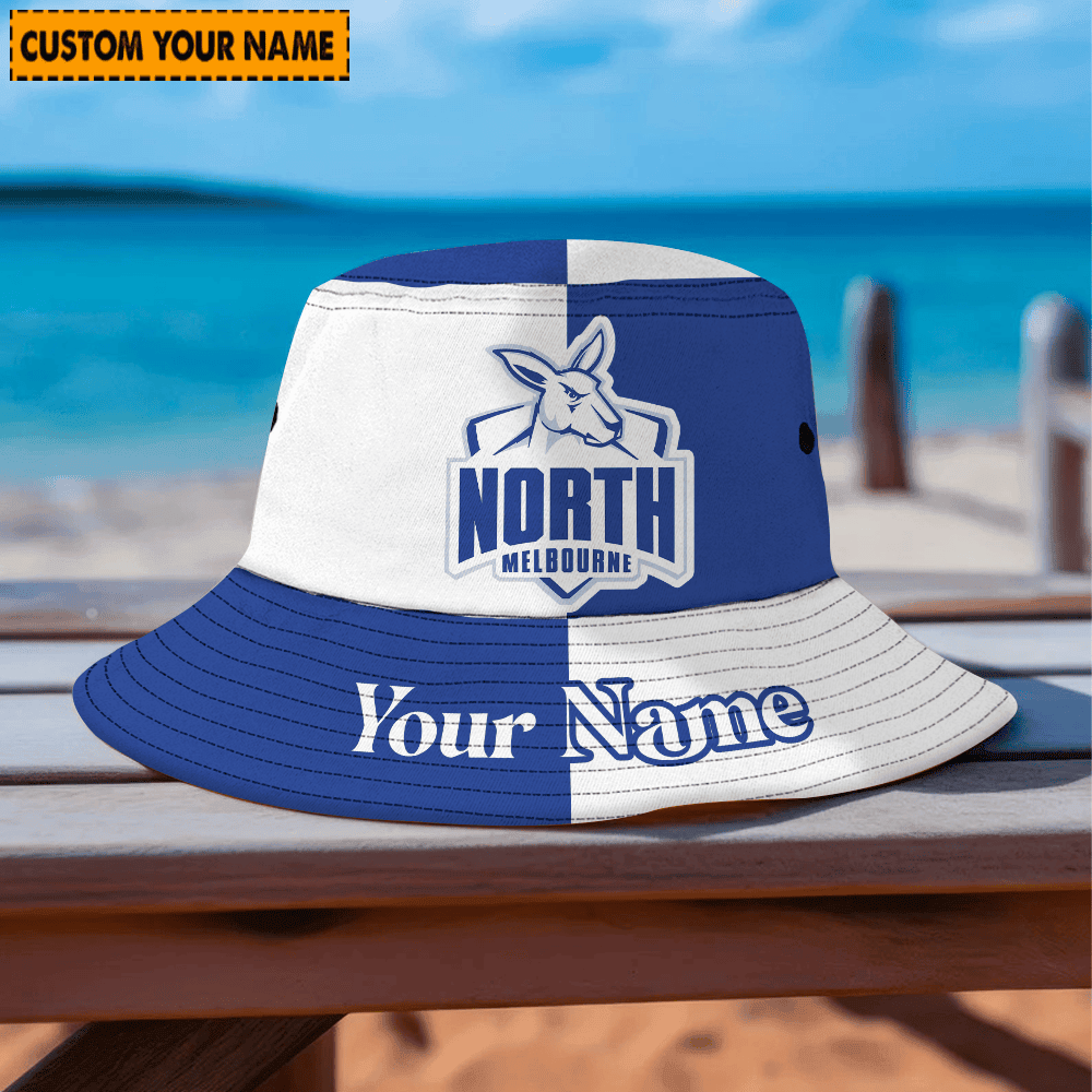Afl Custom Name North Melbourne Bucket Hat For Fan