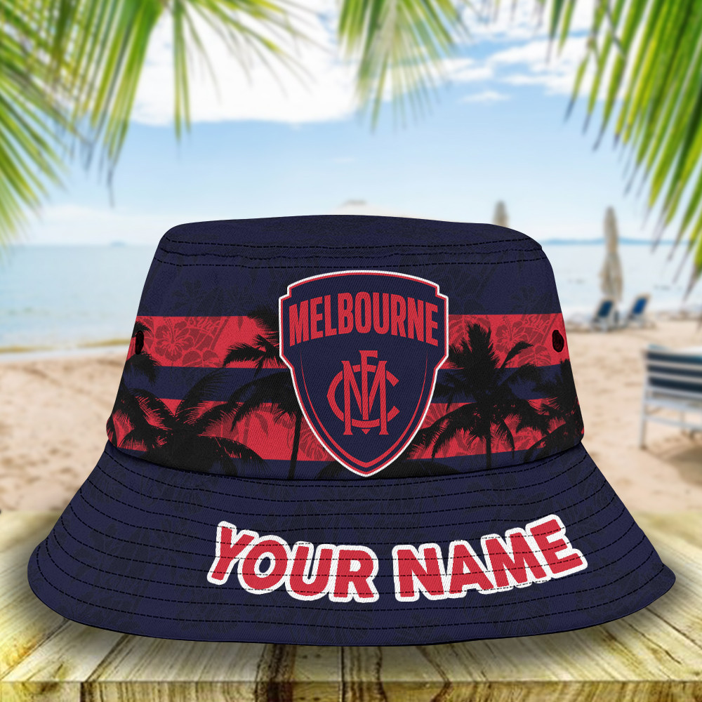 Afl Melbourne Bucket Hat For Fan