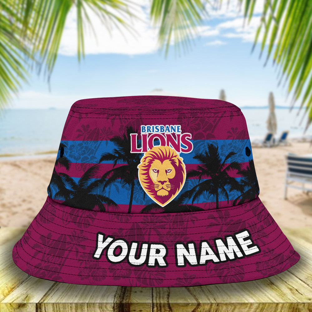 Afl Brisbane Lions Bucket Hat For Fan