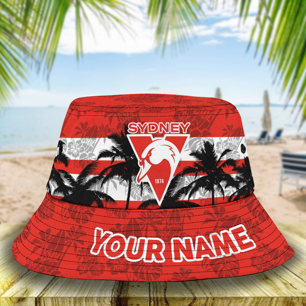 Afl Sydney Swans Bucket Hat For Fan