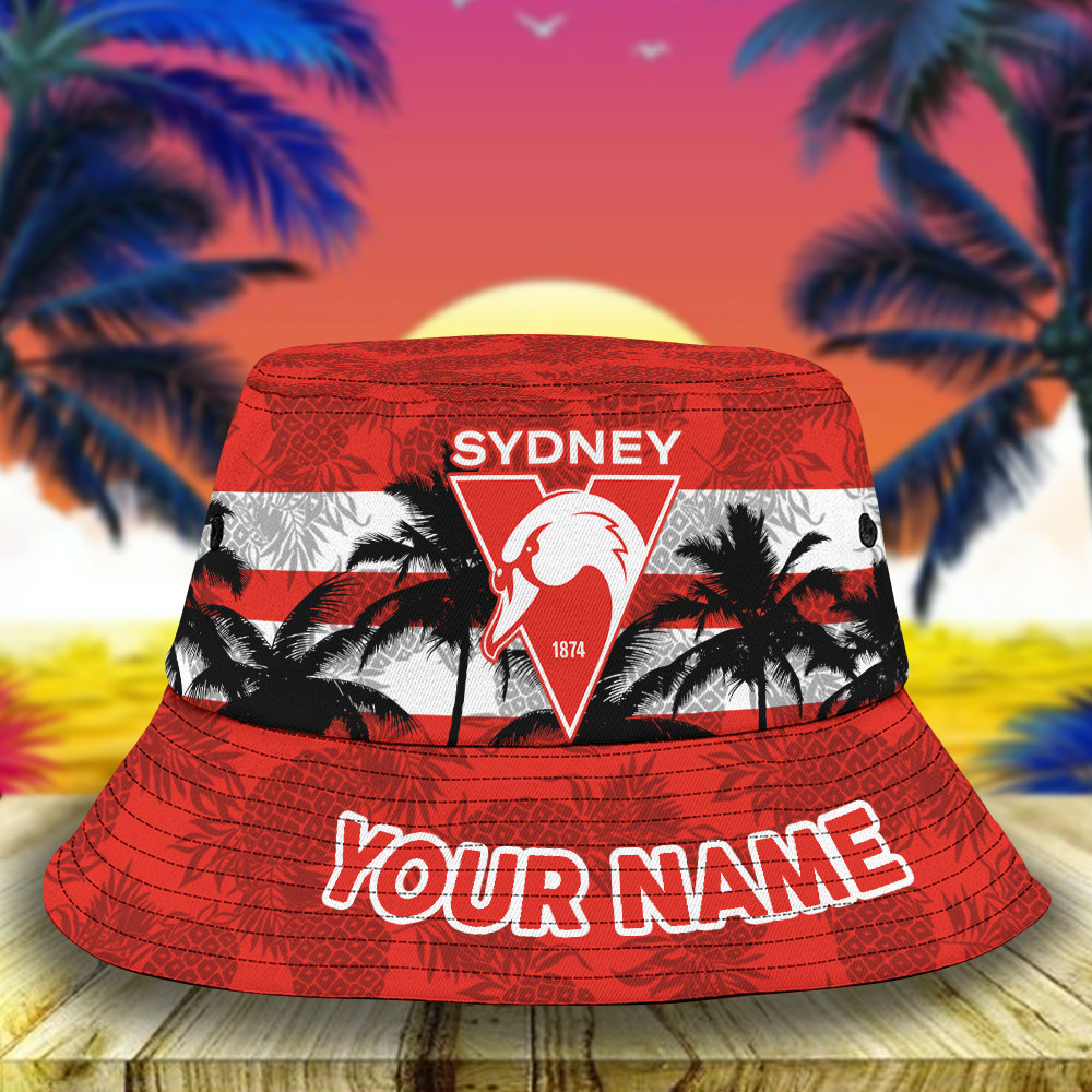 Afl Sydney Swans Bucket Hat For Fan