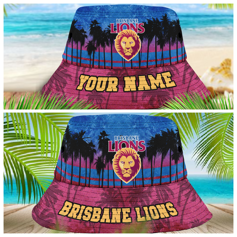 Afl Brisbane Lions Bucket Hat For Lover, Boyfriend, Husband