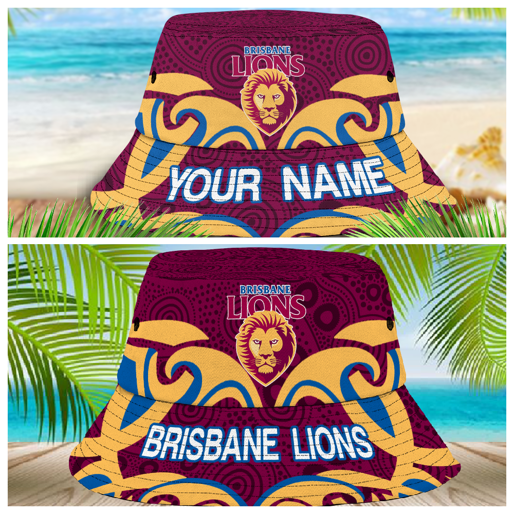 Afl Brisbane Lions Bucket Hat For Lover, Boyfriend, Husband