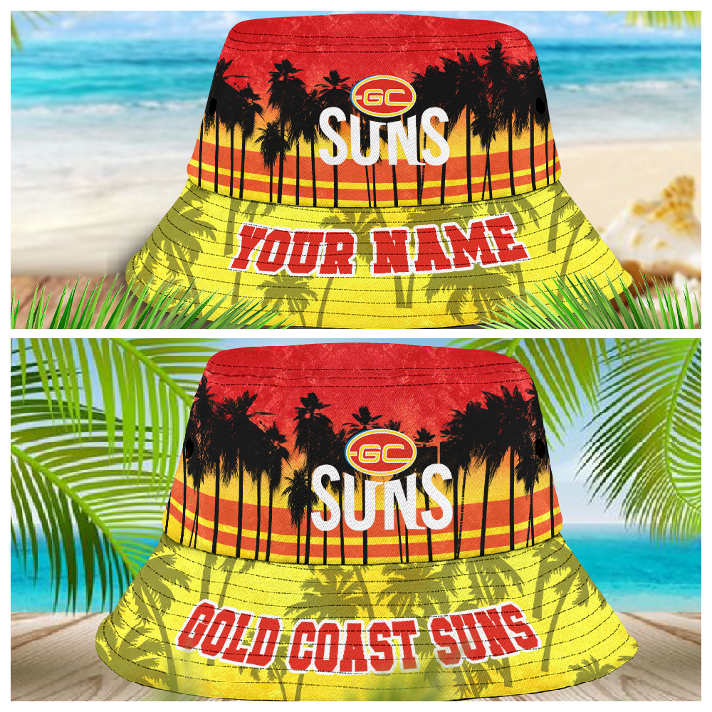 Afl Gold Coast Suns Bucket Hat For Lover, Boyfriend, Husband