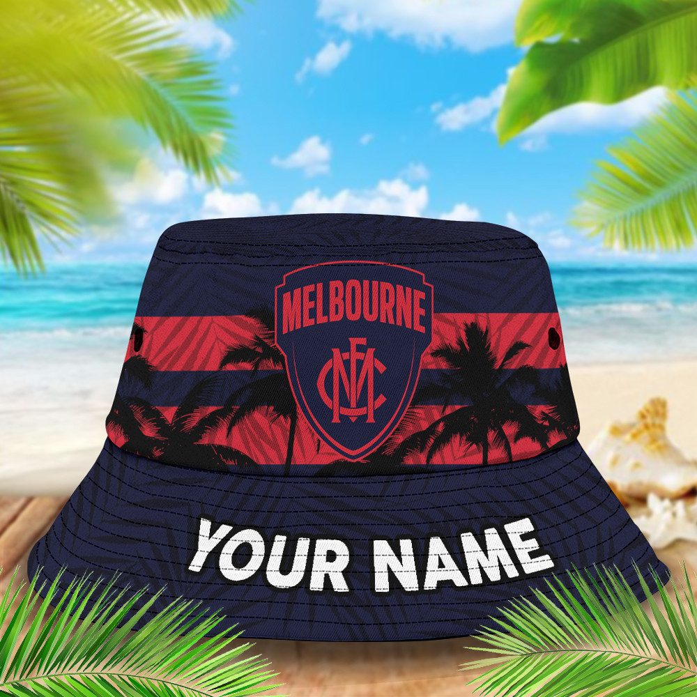 Afl Melbourne Bucket Hat For Fan