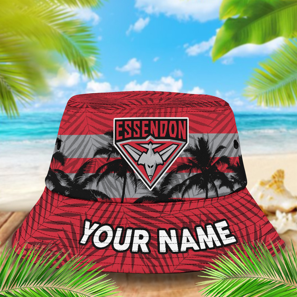 Afl Essendon Bucket Hat For Fan
