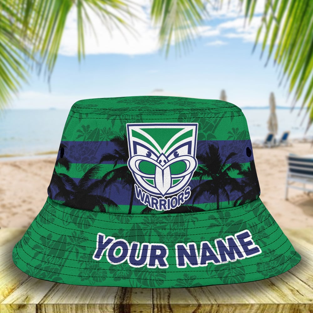 Nrl Warriors Bucket Hat For Fan