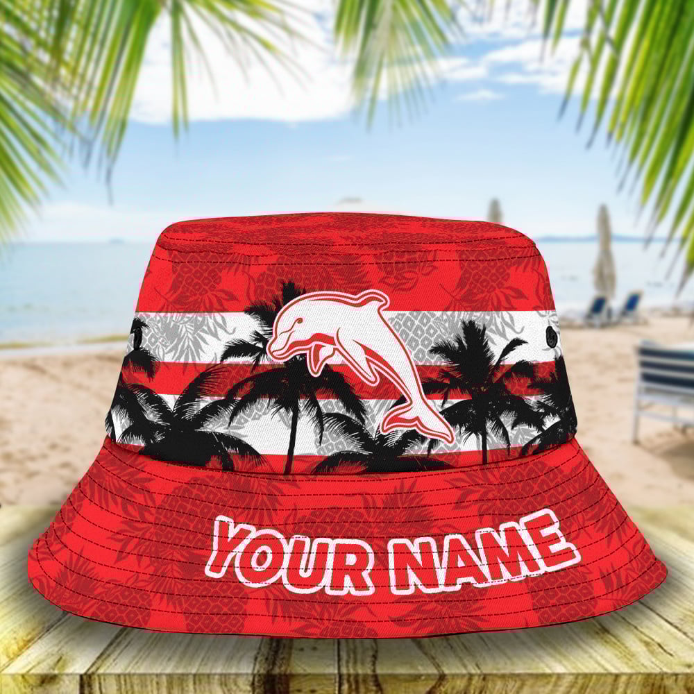 Nrl Dolphins Bucket Hat For Fan