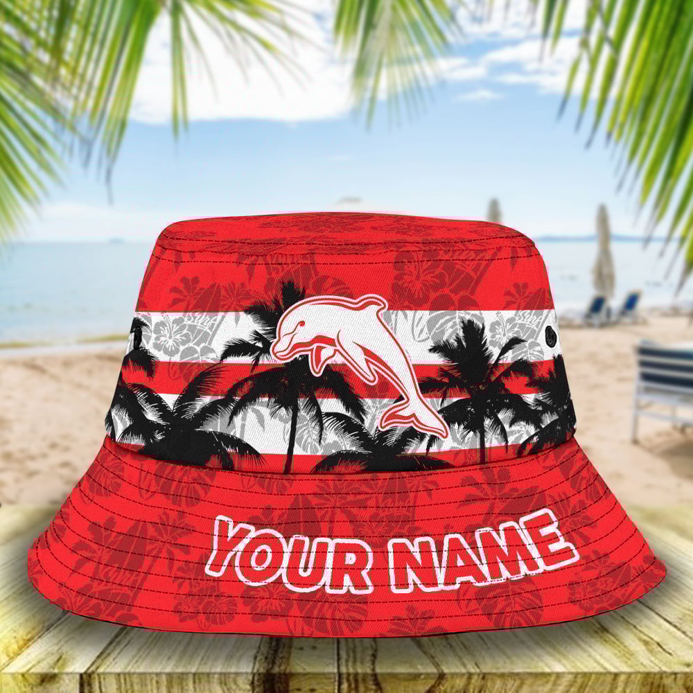Nrl Dolphins Bucket Hat For Fan