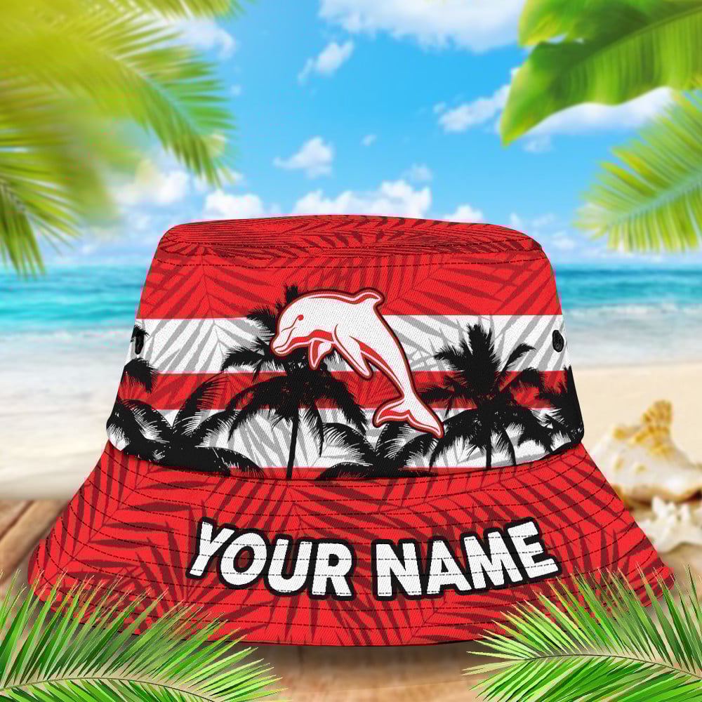 Nrl Dolphins Bucket Hat For Fan