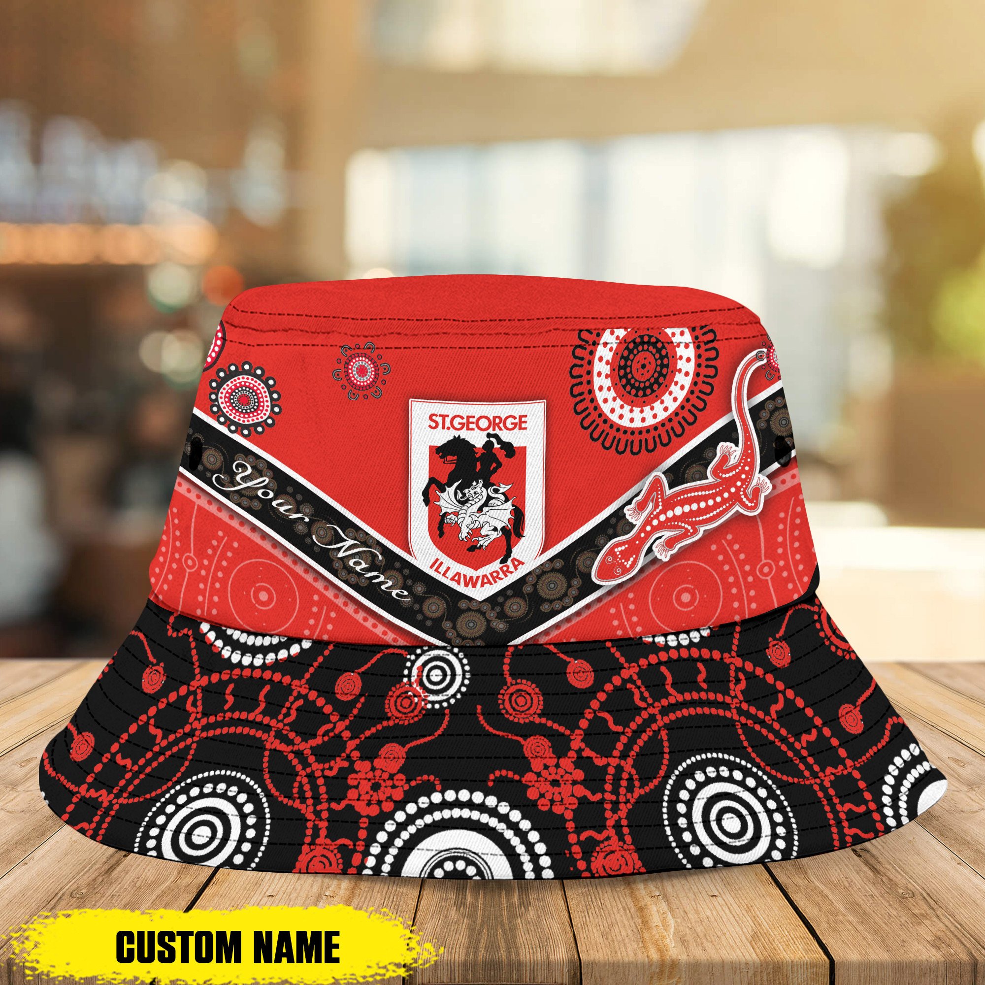 Nrl St. George Illawarra Dragons Bucket Hat For Fans