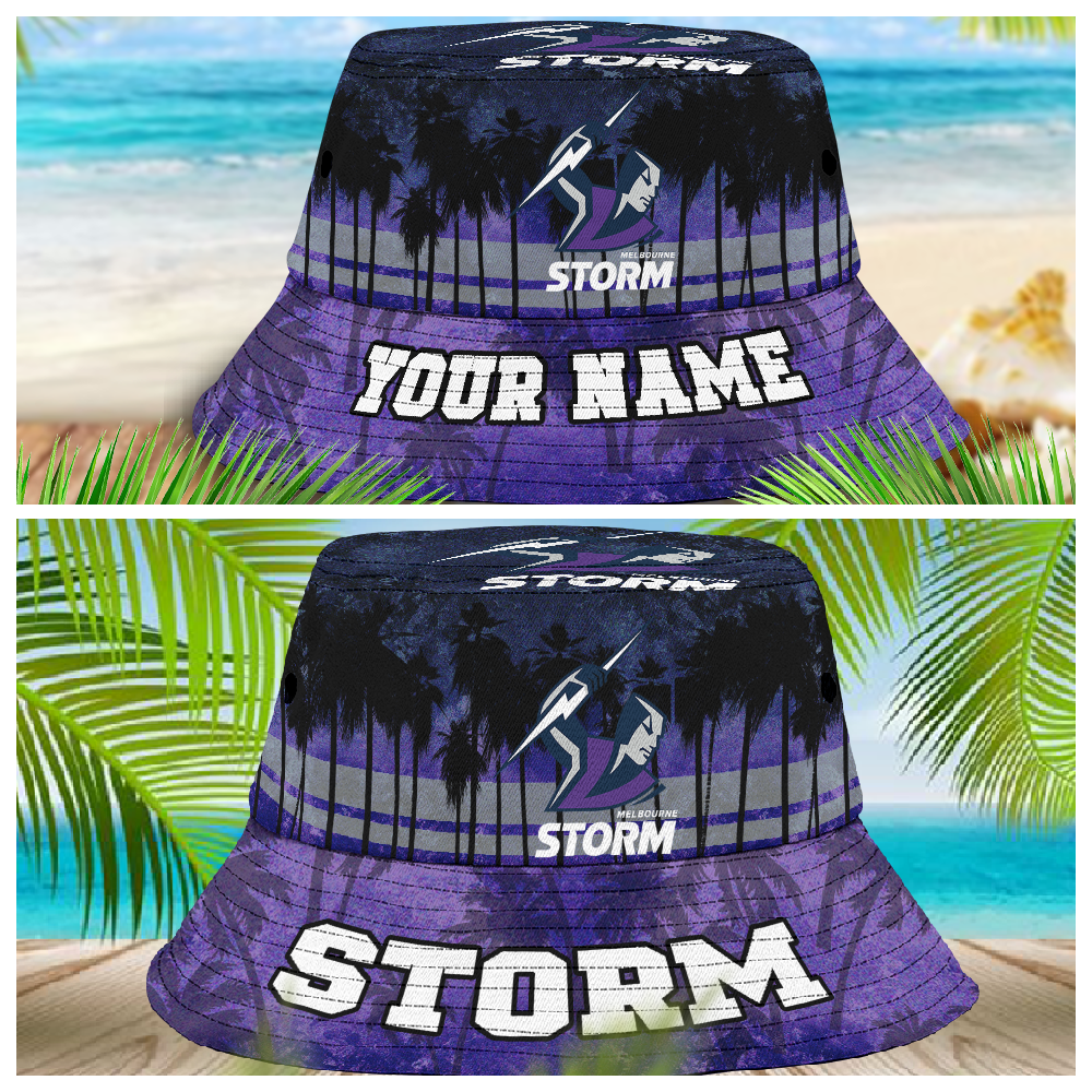 Nrl Melbourne Storm Bucket Hat For Lover, Boyfriend, Husband
