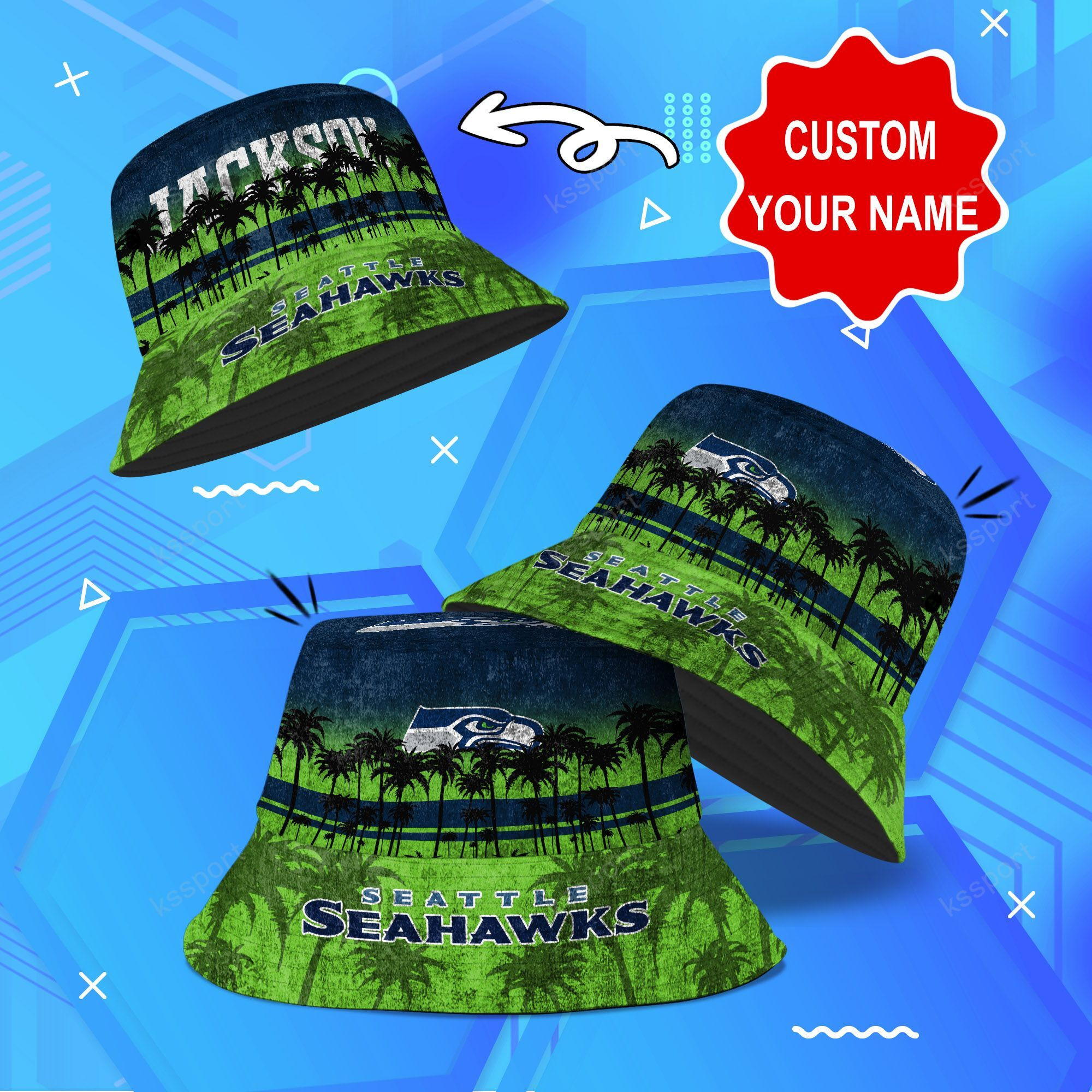 Seattle Seahawks Nfl Bucket Hat For Fan