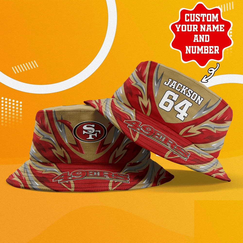 San Francisco 49Ers Nfl Bucket Hat Sport Fan Gift For Fan