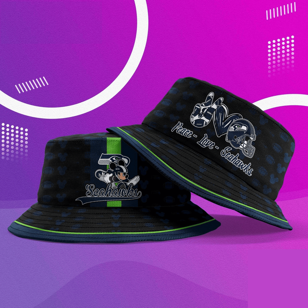 Seattle Seahawks Nfl Bucket Hat Sport Fan Gift For Fan