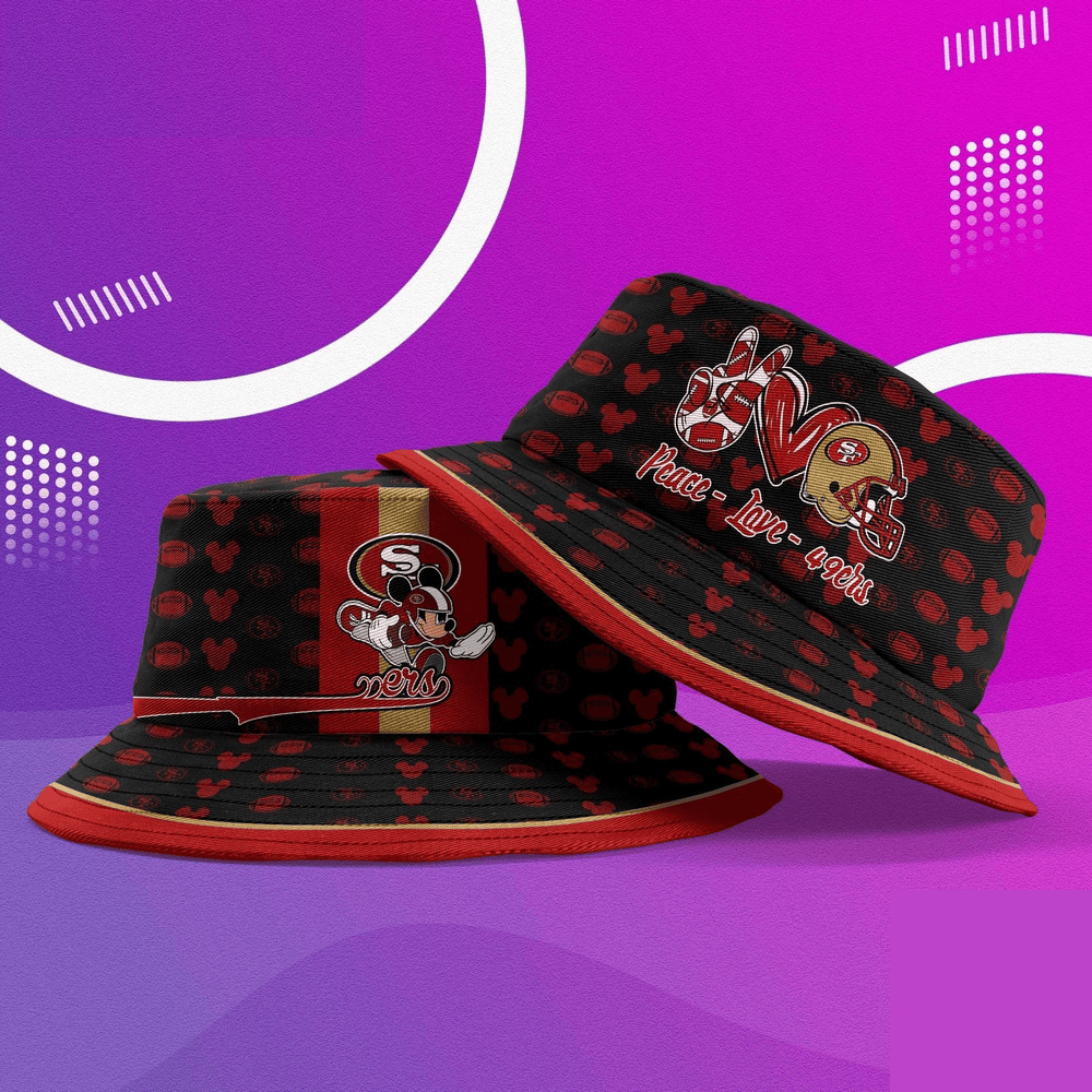 San Francisco 49Ers Nfl Bucket Hat Sport Fan Gift For Fan