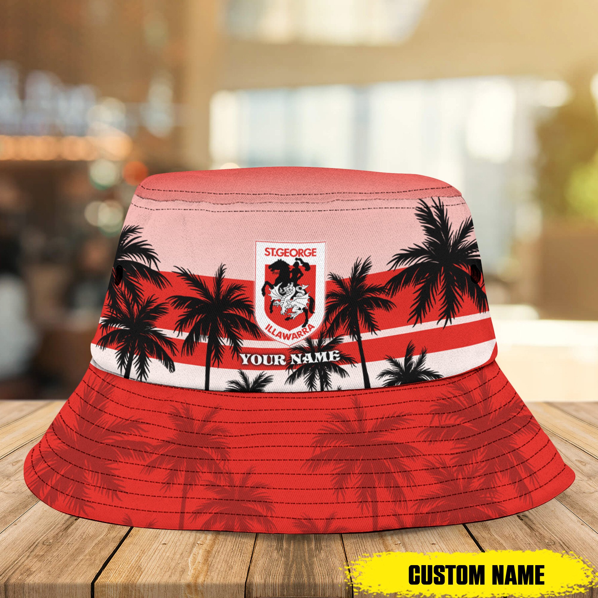 Nrl St. George Illawarra Dragons New Unisex Bucket Hat For Fan