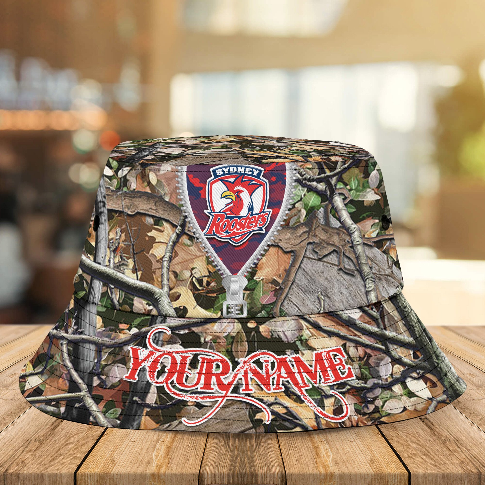Nrl Sydney Roosters Camo Hunting Bucket Hat For Fans ?Limited Edition
