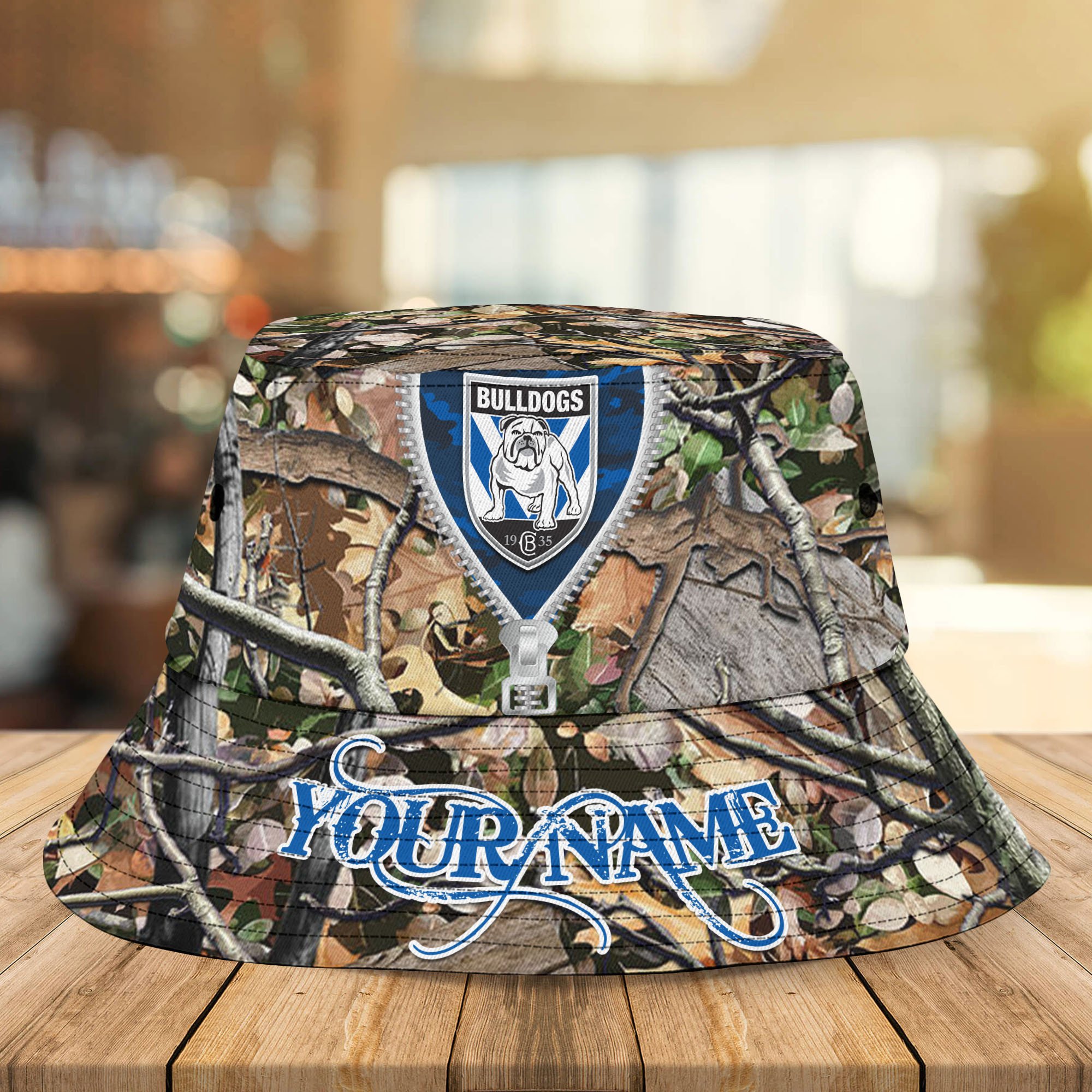 Nrl Bulldogs Rlfc Camo Hunting Bucket Hat For Fans ?Limited Edition