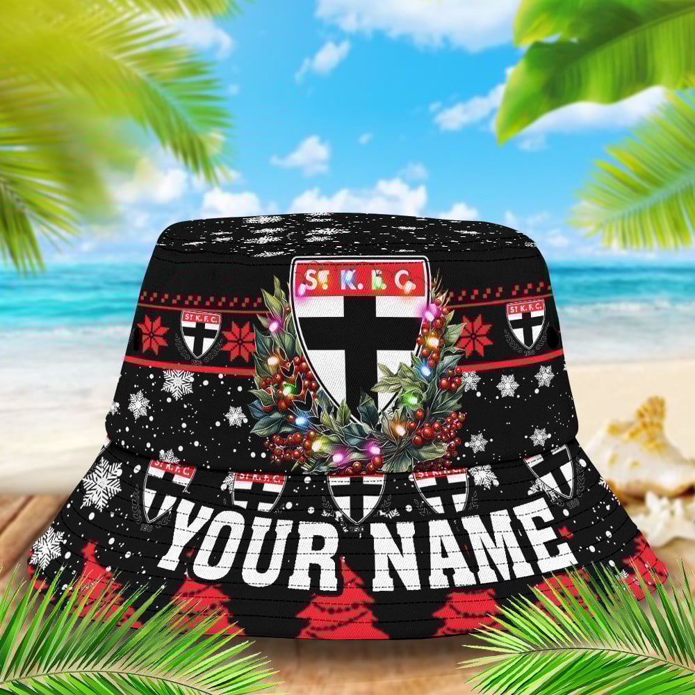 St Kilda Christmas Bucket Hat For Christmas Season