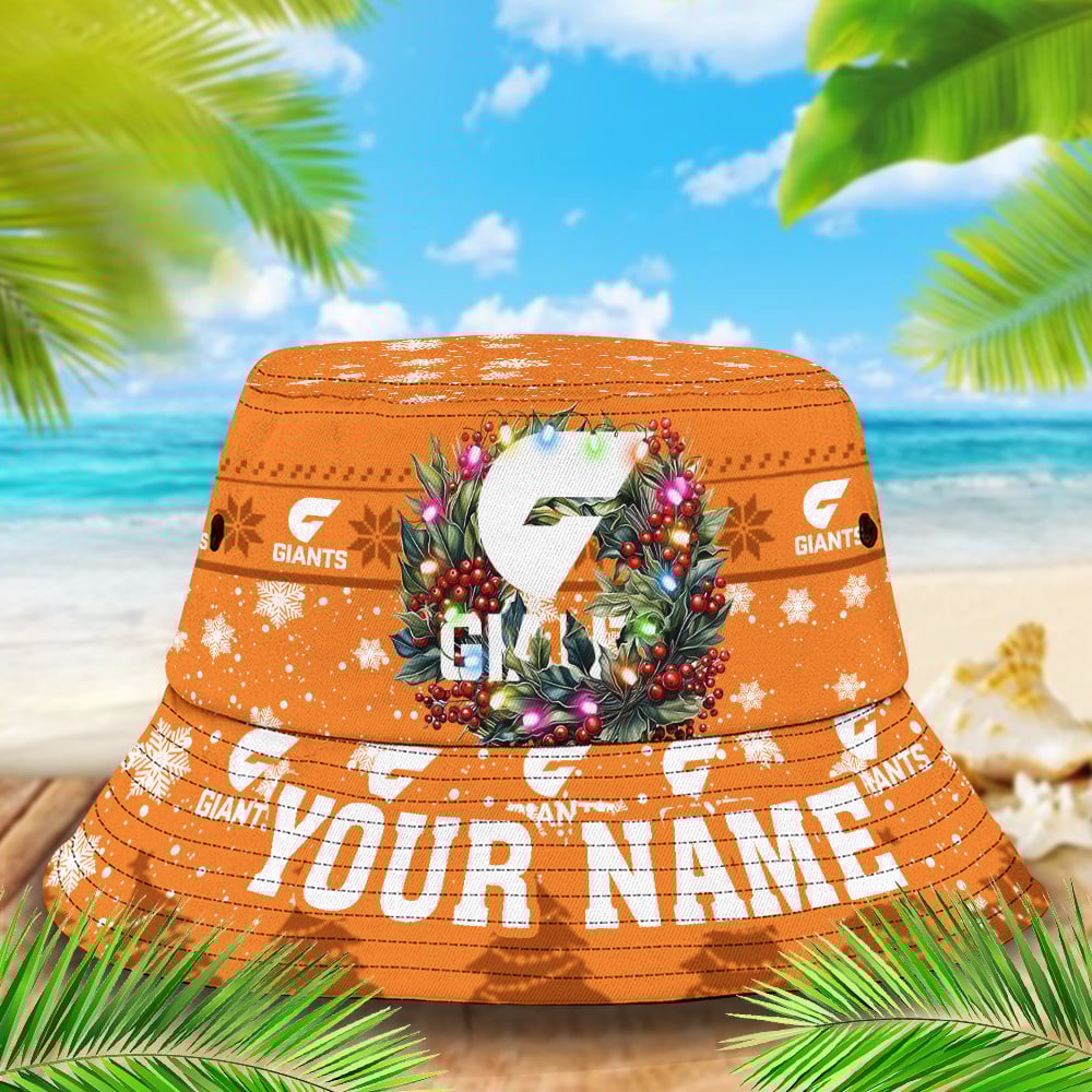 Giants Christmas Bucket Hat For Christmas Season
