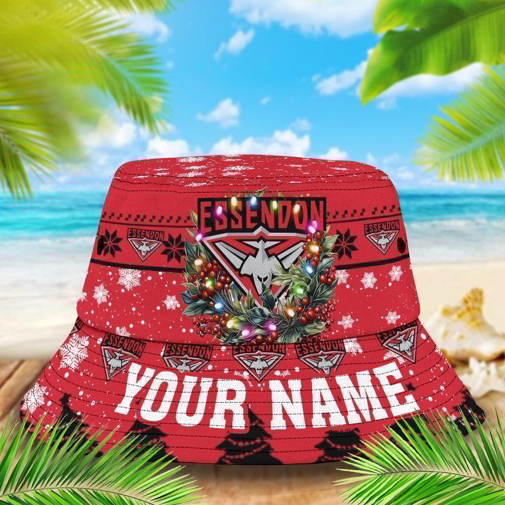 Essendon Christmas Bucket Hat For Christmas Season