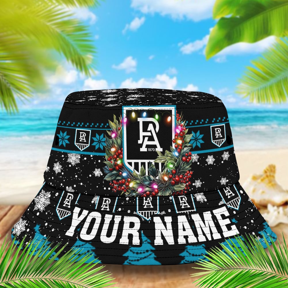 Port Adelaide Christmas Bucket Hat For Christmas Season