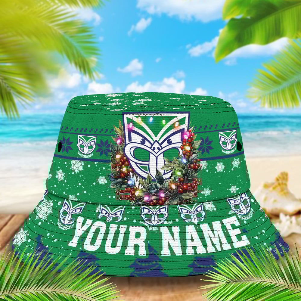 Nrl Warriors Christmas Bucket Hat For Christmas Season
