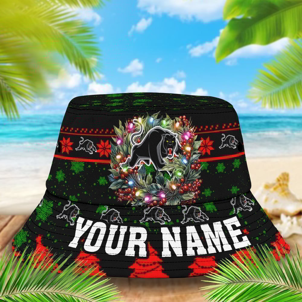 Nrl Penrith Panthers Christmas Bucket Hat For Christmas Season