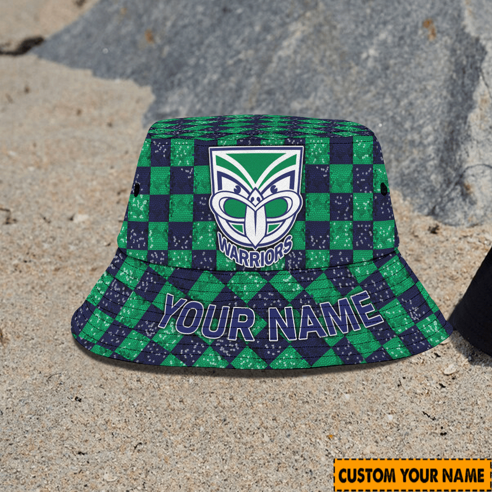 Nrl Warriors Custom Bucket Hat Birthday Present Team Gifts For Fan