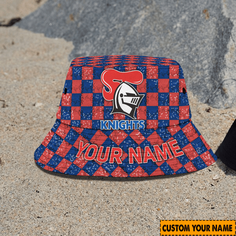Nrl Newcastle Knights Custom Bucket Hat Birthday Present Team Gifts For Fan
