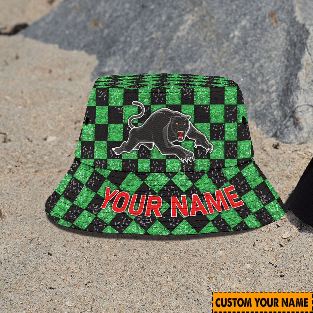 Nrl Penrith Panthers Custom Bucket Hat Birthday Present Team Gifts For Fan