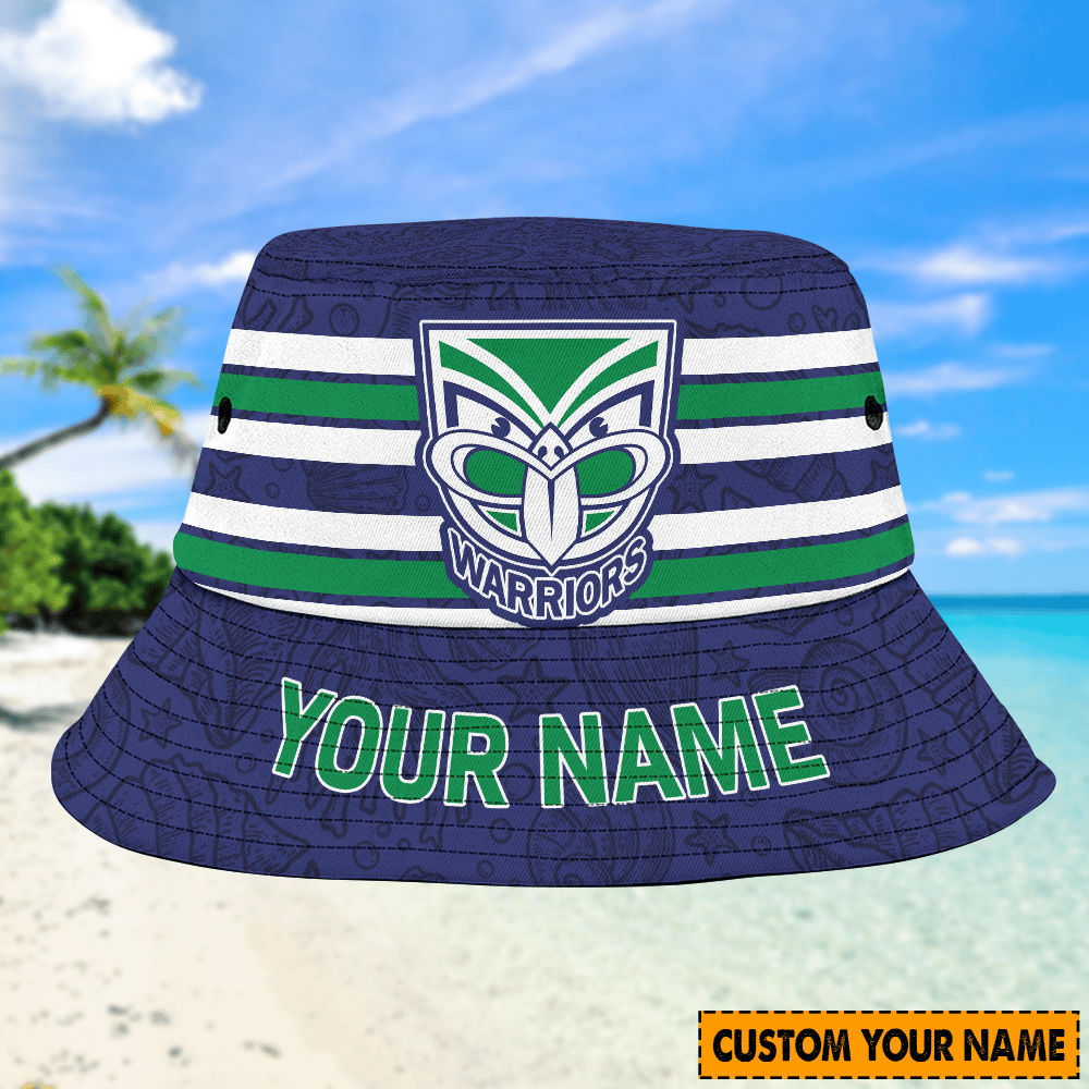 Nrl Warriors Bucket Hat For Fan