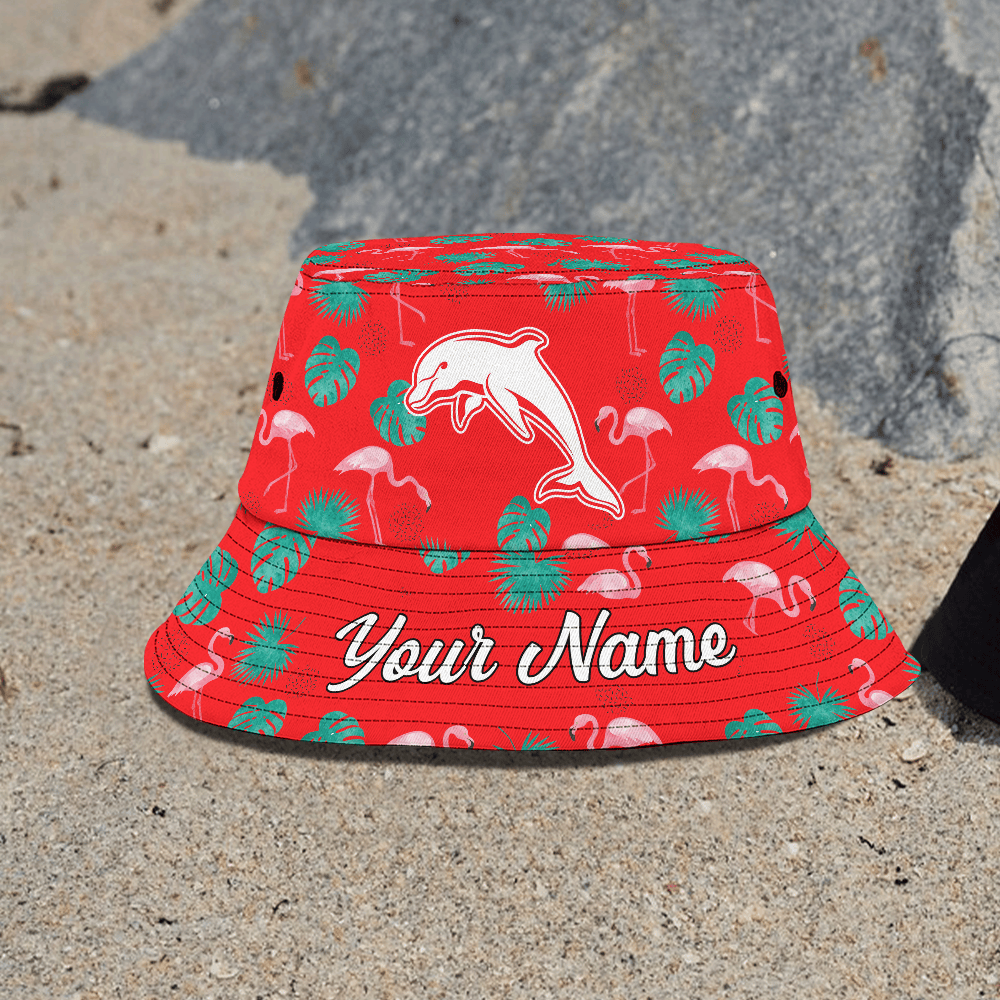 Nrl Dolphins Aloha Bucket Hat For Fan
