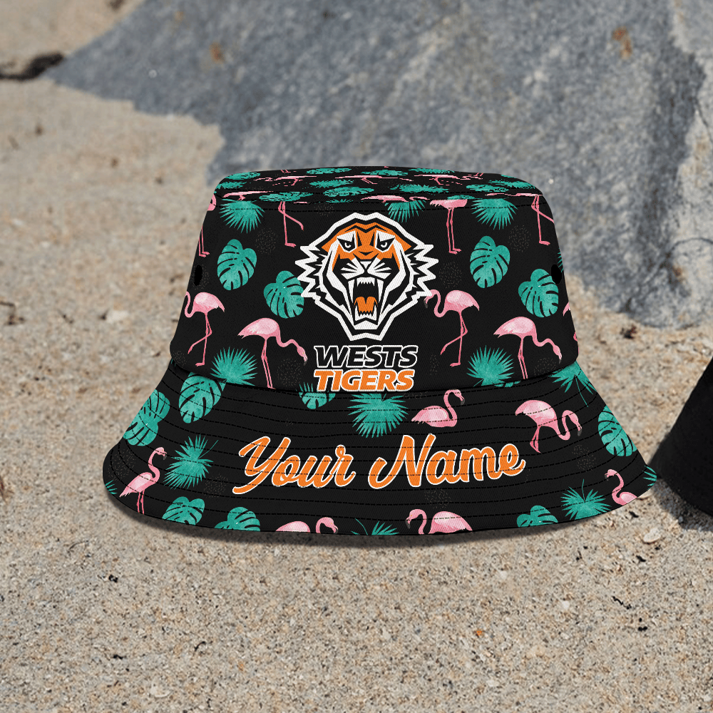 Nrl Wests Tigers Aloha Bucket Hat For Fan
