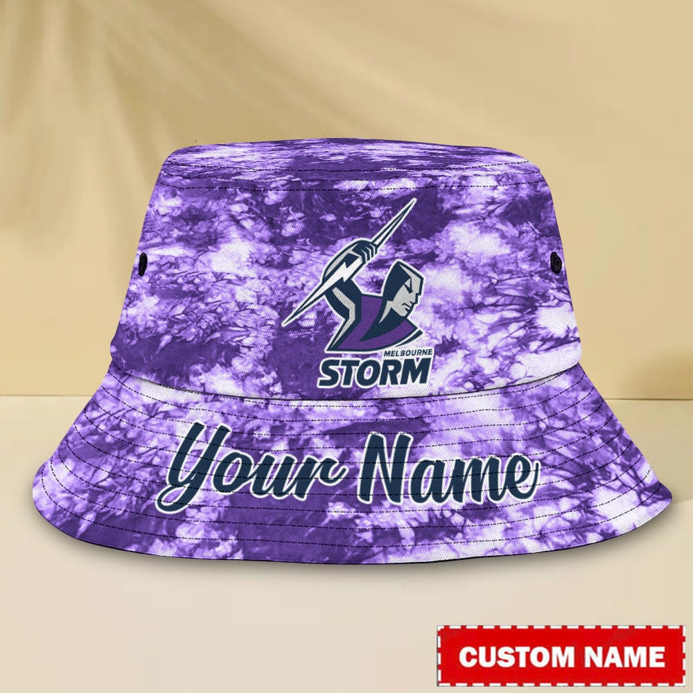 Nrl Melbourne Storm Bucket Hat For Fan