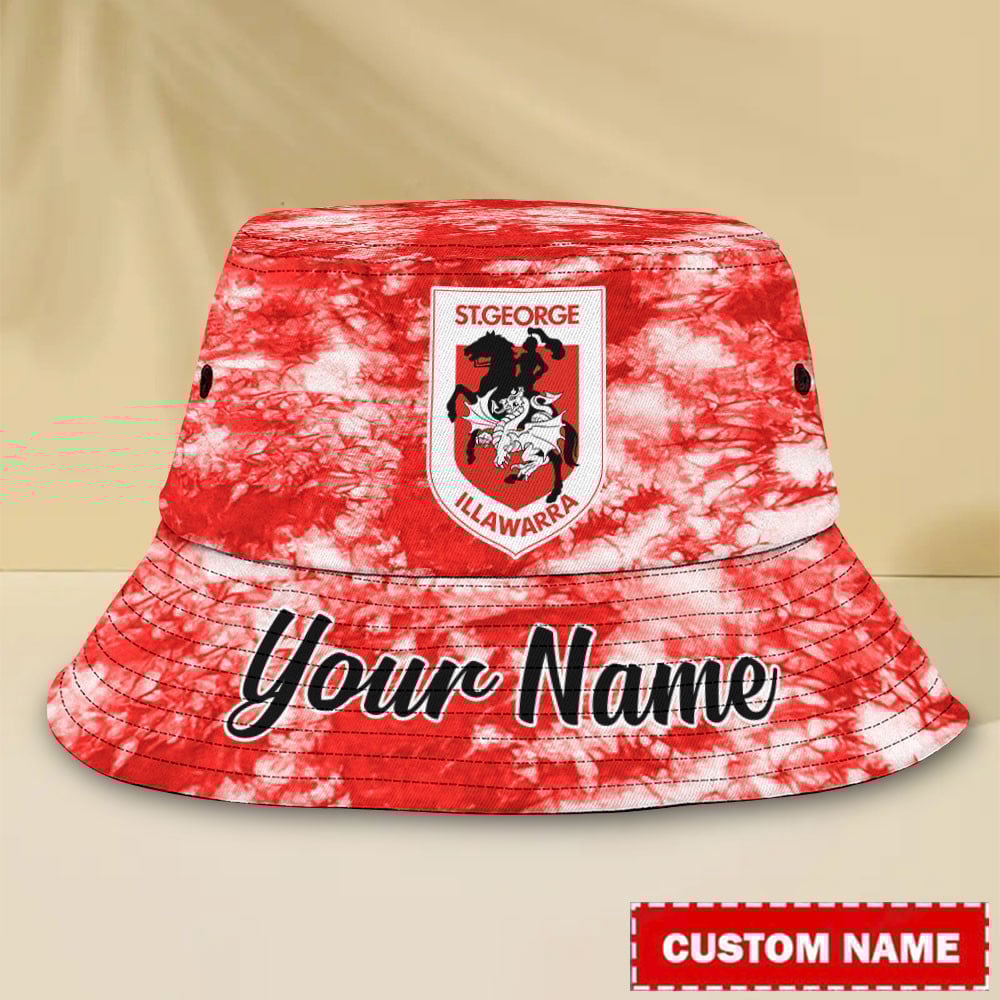 Nrl St. George Illawarra Dragons Bucket Hat For Fan