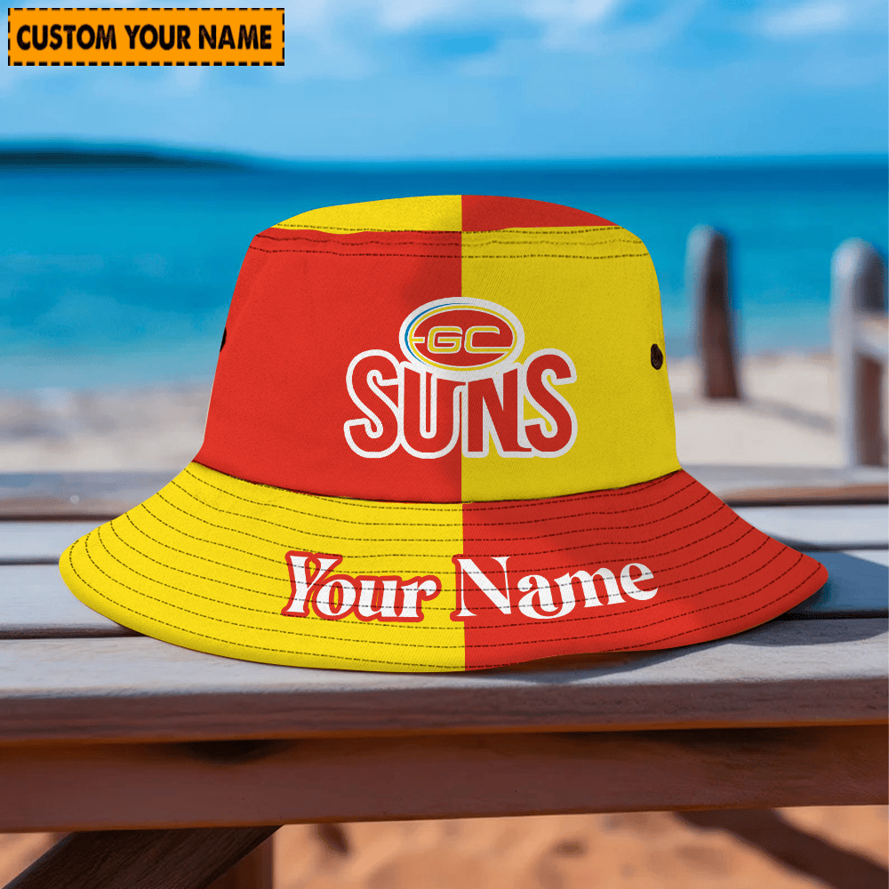 Suns Custom Name Bucket Hat For Fan