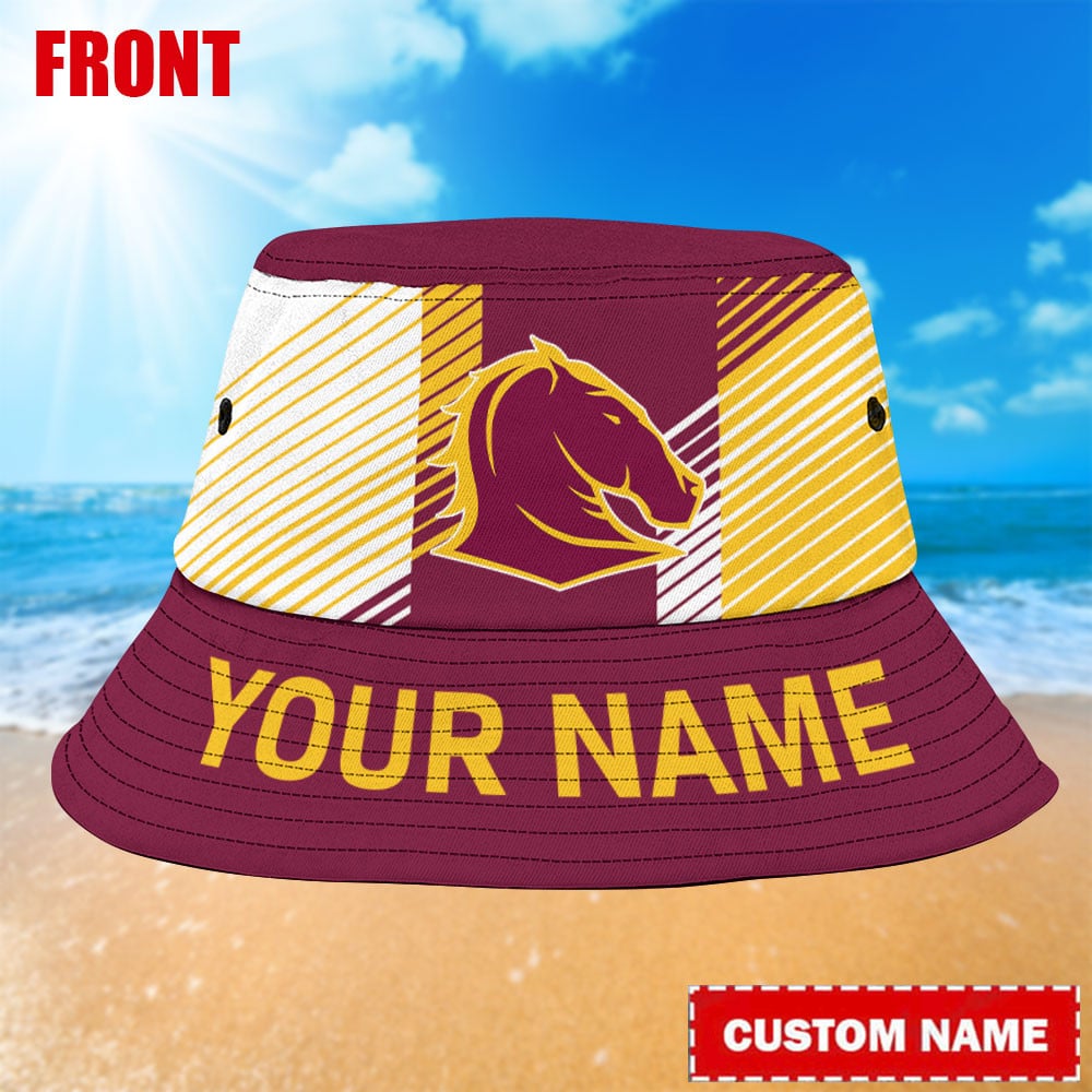 Nrl Brisbane Broncos Bucket Hat For Fan