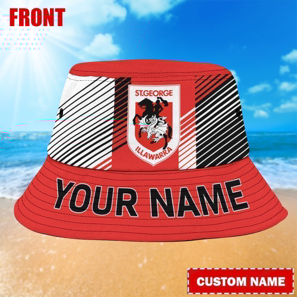 Nrl St. George Illawarra Dragons Bucket Hat For Fan