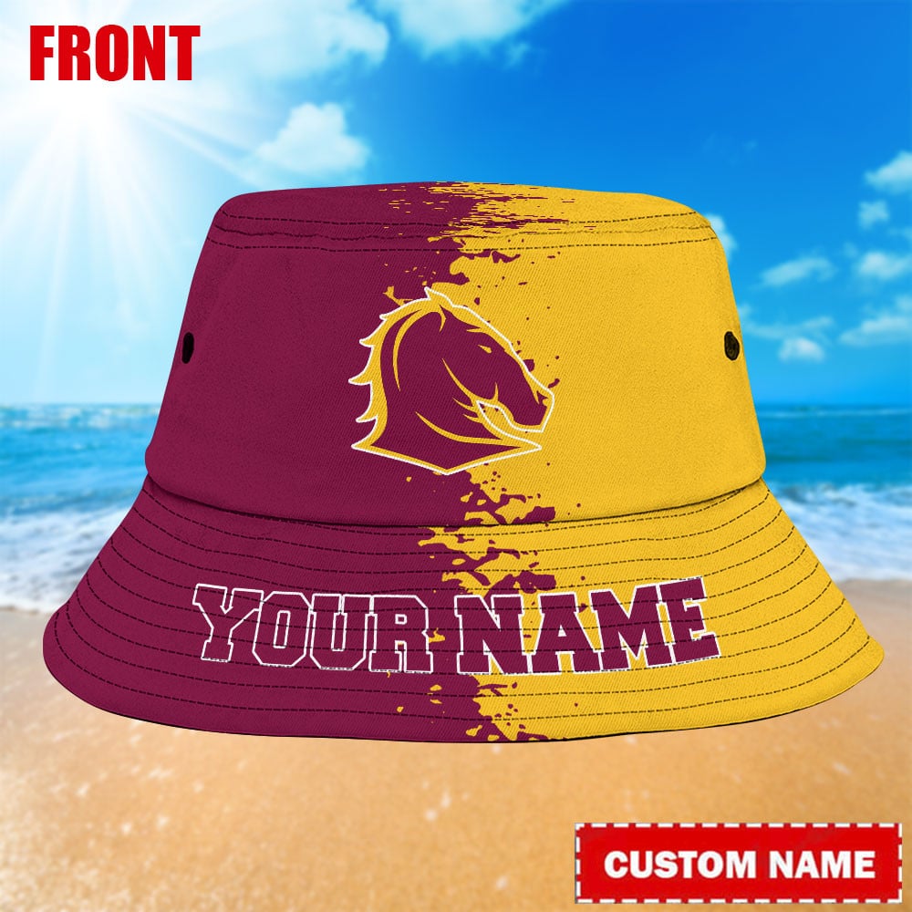 Nrl Brisbane Broncos Bucket Hat For Fan