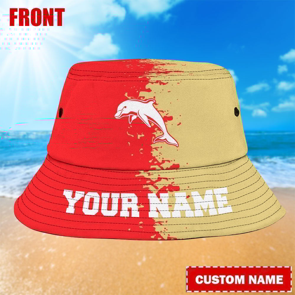 Nrl Dolphins Bucket Hat For Fan