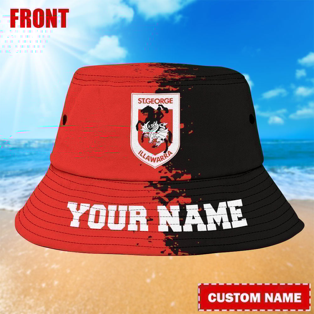 Nrl St. George Illawarra Dragons Bucket Hat For Fan