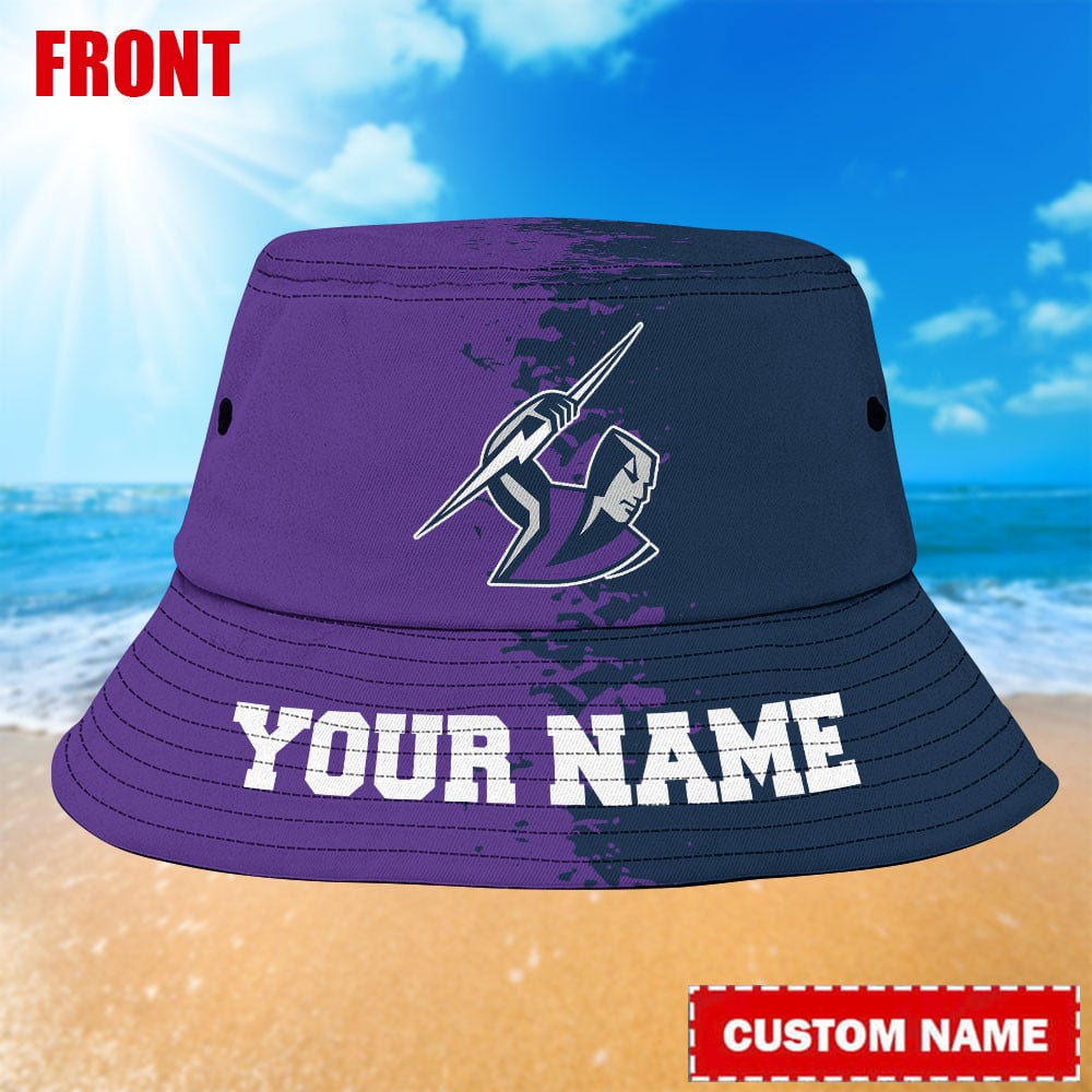 Nrl Melbourne Storm Bucket Hat For Fan
